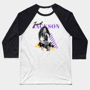 Janet jackson\\1980s retro fan Baseball T-Shirt